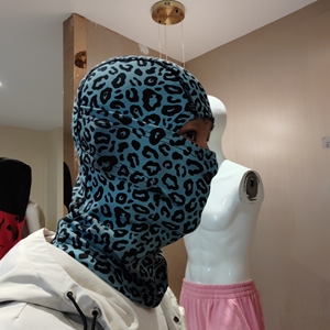 QZFSO Custom Logo Thermochromic Ski Balaclava <b>Purple</b> <b>Tie</b> Dye Windproof Warm Fabric Mask Sports Daily Party Outdoor Adjustable - Product Image 4
