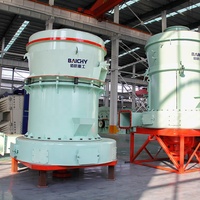 Broyeur Raymond YGM130 2,5-9,5 TPH pour le concassage de roches et le broyage de minerais avec moteur et roulement