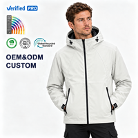 Veste softshell légère à capuche pour homme, coupe-vent imperméable, personnalisable OEM ODM