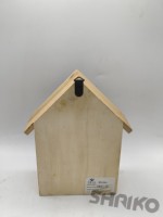 Hôtel à insectes en bois personnalisé avec crochet de suspension, abri multi-chambres pour abeilles solitaires, abri pour insectes de jardin pour aménagement extérieur