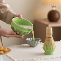 Nouvel ensemble d'outils à matcha en céramique et porcelaine de style nordique, cuillères, ensemble de cérémonie du thé de marque