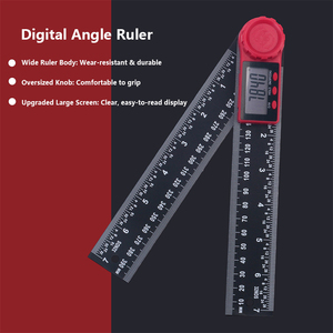 סרגל זווית 2 ב-1 סרגל זווית דיגיטלי ומד זווית תעשייתי עשה זאת בעצמך כלי עבודה לעיבוד עץ - Product Image 3