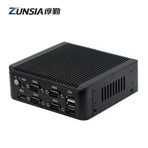 듀얼 LAN 미니 PC 인텔 셀러론 J1900 쿼드 코어 4 * COM 6 * USB <span class=keywords><strong>DDR3</strong></span> 8GB 1 * VGA X86 산업용 씬 클라이언트 나노 미니 PC - Product Image 2