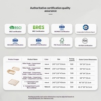 Bols et assiettes en papier biodégradables écologiques faits à la main, compatibles micro-ondes, emballage moderne et minimaliste pour plats légers à emporter