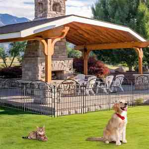 Clôture de jardin en fil métallique personnalisée pour plantes, cour, paysage, patio, décoration extérieure. - Product Image 3