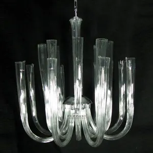 High Quality Murano Style 18 Lights Clear Glass Pendant Lighting Chandelier For Home Hotel Every Occasions
