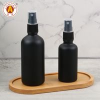 Flacon pulvérisateur de parfum en verre Boston rond de luxe personnalisé, vide, 50 ml, 100 ml, pour parfums et brumes corporelles, avec pompe