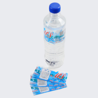 Étiquettes thermorétractables en PVC imprimées avec logo personnalisé pour les bouteilles d'eau, de jus et de vodka