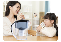 Filter Air Minum Portabel Ringan 2.6L, Dapat Digunakan di Dalam & Luar Ruangan, Filter Mineral Alkali, Menghilangkan Karat, PFAS, & Bau Tak Sedap