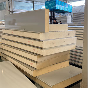 Paneles sándwich aislados de espuma de poliuretano PU/<span class=keywords><strong>PUR</strong></span>/PIR para pared y techo para pollo/Casa Grande/cámara frigorífica - Product Image 2