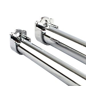 Leslie Wardrobe Clothes Rod Flange Seat Zinc Alloy <b>Wall</b> Mount Non-Detachable YT-2516 YT-1916 - Product Image 5