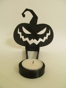 Support de bougie géométrique en métal fait main pour Halloween, décoration élégante et haute pour la maison, Noël et mariages, livré en boîte - Product Image 2