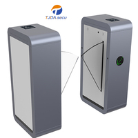 Tourniquet à battant IP66 pour salle de sport, contrôle d'accès ODM/OEM, ESD, reconnaissance faciale, empreinte digitale, QR/RFID/Carte IC, anti-collision, en acier inoxydable