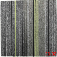Dalles de moquette écologiques modernes gris foncé, extra-épaisses, à boucles, adaptées aux animaux domestiques, résistantes aux taches, 50x50cm, pour la maison et le bureau