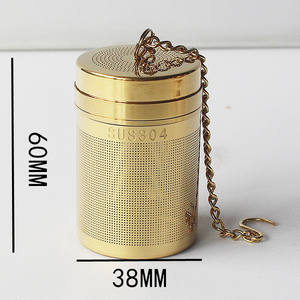 Chá Infusor chá latão Bola chá aço inoxidável - Product Image 2