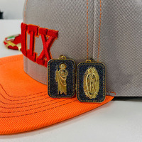 Casquette de baseball mexicaine épingles logo personnalisé noël vierge marie dieu jésus christianisme chapeau épinglette avec chaîne