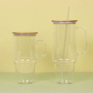 Gobelet en verre robuste de 32 oz avec poignée pour les conducteurs de camions, usage quotidien - Product Image 1