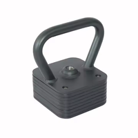 Équipement de fitness réglable Kettlebell réglage haltère poids libres 32kg 36kg 35.5LB carré réglable Kettlebell