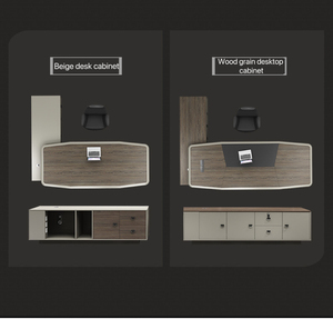 โต๊ะผู้บริหาร CEO MDF L-shaped ใหม่เฟอร์นิเจอร์สำนักงานที่ทันสมัยดีไซน์หรู - Product Image 5