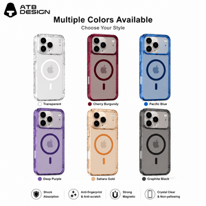 Carcasa <span class=keywords><strong>Transparente</strong></span> ATB para <span class=keywords><strong>iPhone</strong></span> 18 <span class=keywords><strong>Pro</strong></span> <span class=keywords><strong>Max</strong></span>, Antihuellas, Magnética N52, Antigolpes, TPU, PC, Cubierta Magnética - Product Image 2