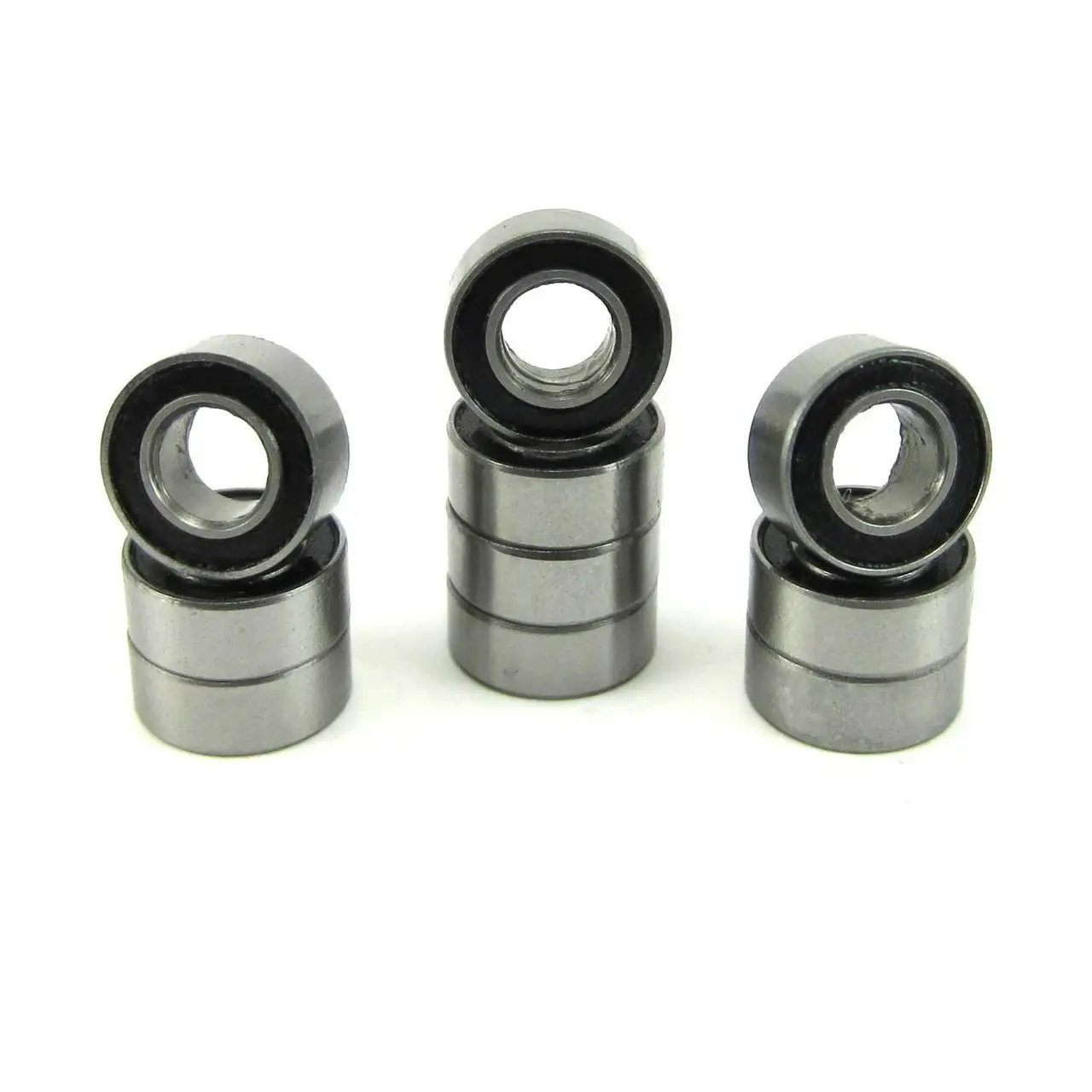 MR105-2RS 5x10x4 Precision High Speed RC Car Clutch Ball Bearing, Chrome Steel with Black Rubber Seals ABEC-1 ABEC-3 ABEC-5