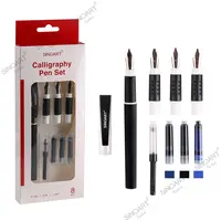 SINOART kit di calligrafia personalizzati da 8 pezzi con penne penna per calligrafia all'ingrosso con serbatoio di inchiostro per forniture d'arte
