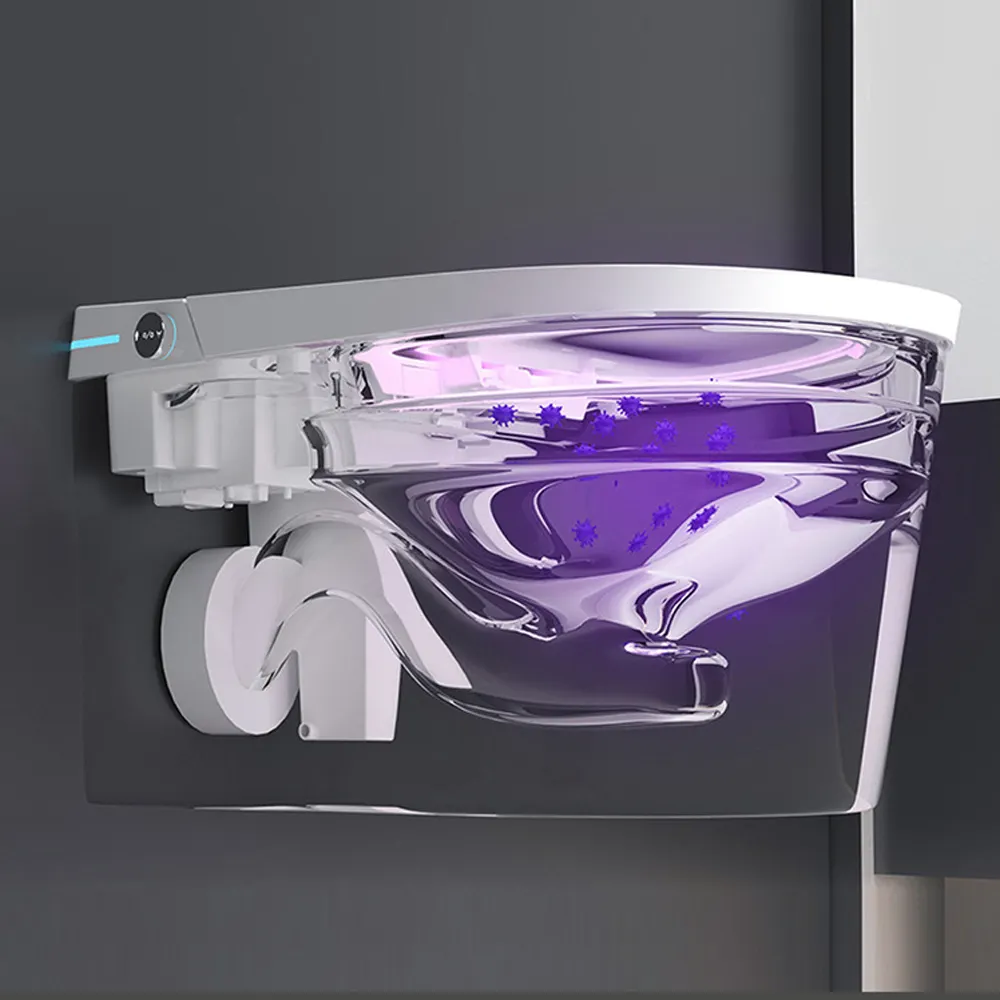 Otomatik sensör kızarma elektrikli tek parça tankless akıllı akıllı tuvalet banyo akıllı Wc mode din tuvalet