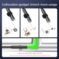Endoscope industriel portable 4,3 pouces 8,5 mm 2MP 1080P avec câble rigide CMOS pour l'examen automobile, caméra analogique