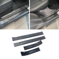 Protection de seuil de coffre arrière en fibre de carbone pour Tesla Model Y Juniper 2025