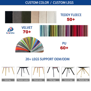 मध्य शताब्दी के आधुनिक नकली चमड़े के भोजन की कुर्सी असलबवाला रसोई डाइनिंग रूम की कुर्सियां अखरोट घुमावदार पीठ - Product Image 3