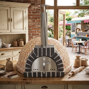 Four à <span class=keywords><strong>pizza</strong></span> au <span class=keywords><strong>bois</strong></span> commercial en promotion, fournisseur d'or, autoportant, en céramique, pour la cuisson de pizzas, la grillade, usage hôtelier et automobile - Product Image 4