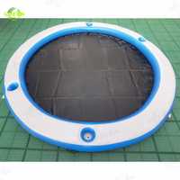 Hamac flottant circulaire eau verte flotteur rayé grand hamac eau flotteur gonflable hamac eau