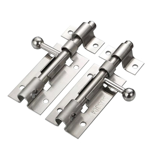 304 Thép Không Gỉ Chốt Khóa Nhiệm Vụ Nặng Nề Cửa Trượt Thùng Bolt Thủng An Ninh Cửa Bề Mặt Gắn Kết - Product Image 1