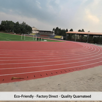 Surface d'athlétisme hybride en polyuréthane pour terrain d'entraînement, piste tartan de couleur personnalisée approuvée IAAF pour le campus des Philippines