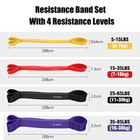 Bande de Résistance en Latex Naturel Unique pour Traction, Épaisseur 4,5 mm, Élastique, pour Équipement de Gymnastique à Domicile, Entraînement de Force et Physique