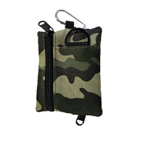Porte-monnaie tactique camouflage, portefeuille à fermeture éclair pour cartes, pochette multifonctionnelle pour clés et cartes, accessoire d'alpinisme