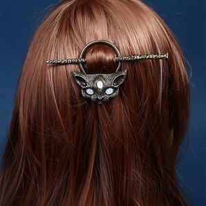 Pasador de Pelo Vintage con Diseño Intrincado de Polilla, Estilo Punk, Aleación, 12.7cm, Accesorios Místicos para el Cabello - Product Image 2