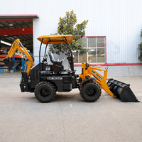 Backhoe dan Loader Baru Merek China CE/EPA 4 Roda Penggerak 3 Ton 4 Ton 5 Ton Backhoe Loader 4x4 Traktor Backhoe Dijual