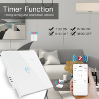 Tuya Zigbee Smart Light Touch Switch 1/2/3/4 Gang Neutral Wire NFC Network EU/UK/US Standard 110V 220V Compatible