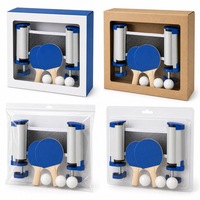 Kit de tennis de table portable OEM/ODM personnalisé en gros avec filet rétractable, 2 raquettes et 3 balles pour le jeu en voyage