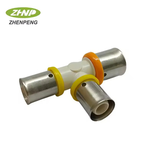 Raccords PEX multicouches <span class=keywords><strong>à</strong></span> sertissage égal certifiés NSF CUPC Zhenpeng PPT201616 20*<span class=keywords><strong>16</strong></span>*<span class=keywords><strong>16</strong></span>, <span class=keywords><strong>raccord</strong></span> de tuyauterie d'eau rond injecté - Product Image 1