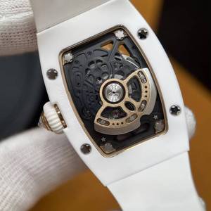 Collection 0701 Montre mécanique de luxe pour femme, style baril de vin, entièrement sertie de diamants, cadran Beimu naturel, pour banquets - Product Image 5