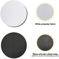 Tapis de souris de jeu rond de haute qualité pour impression par transfert, blanc vierge pour sublimation, personnalisable pour la maison et le bureau