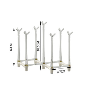 <span class=keywords><strong>Escurridor</strong></span> de botellas de vidrio para beber, soporte retráctil para tazas, estante de almacenamiento de secado de tazas de té con fondo antideslizante - Product Image 4