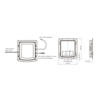 Boîtier de commande intégré tactile intelligent IP44 AC220-240V CCT pour miroir, interrupteur inductif intelligent à 3 touches, variateur de lumière, capteur tactile pour miroir