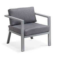Ensemble de canapés modernes en aluminium, canapé d'angle en L, mobilier de jardin extérieur OEM, fauteuil extérieur pour villa