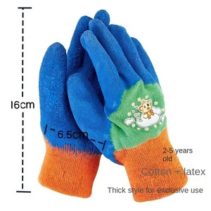 어린이 면화 원예 장갑 안티 슬립 애완 동물 안티 바이트 노동 보호 탄성 손목 밴드 사계절 야외 안전 장갑 - Product Image 2