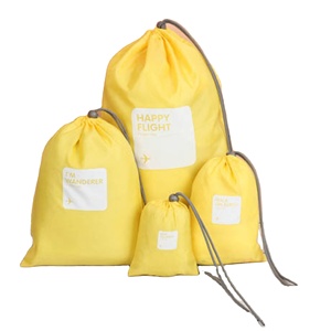 Sac à cordon en polyester de bonne qualité pour voyage écologique, sac à chaussures à cordon - Product Image 1