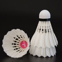 Pack de 12 volants de badminton en plumes de canard durables pour la compétition d'entraînement professionnel
