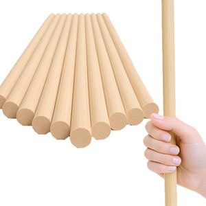Varillas Redondas de Madera Maciza para Manualidades, Proyectos DIY, Arte Floral y de Bambú - Product Image 5